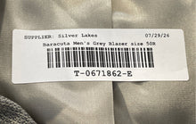 Load image into Gallery viewer, Baracuta Mens Gray Wool Pockets Single-Breasted Three Button Blazer Size 50R
