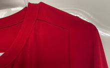 Load image into Gallery viewer, Dana Buchman Womens Red Long Sleeve V-Neck Casual Blouse Top Size Small
