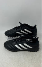 Load image into Gallery viewer, Adidas Kids Goletto 8 TF GY5781 Black White Lace-Up Sneaker Shoes Size 2.5
