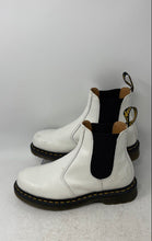 Load image into Gallery viewer, Dr. Martens Unisex 2976 White Black Leather Ankle Chelsea Boots Size M6 W7
