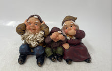 Load image into Gallery viewer, Decorative Collectible Family Of Three Gnomes See Hear Speak No Evil Figurine
