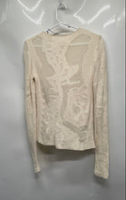 Load image into Gallery viewer, Zara Womens Ivory Long Sleeve Crew Neck Regular Fit Pullover Sweater Size S
