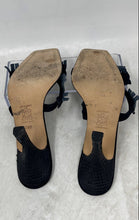 Load image into Gallery viewer, Mark Schwartz Womens Black Open Toe Slip-On Stiletto Mule Heels Size 7.5B
