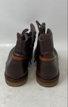 Load image into Gallery viewer, Zara Womens Brown Leather Round Toe Lace-Up Ankle Boots Size EU 37
