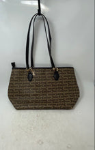 Load image into Gallery viewer, Juicy Couture Womens Brown Monogram Print Shoulder Double Handle Tote Bag
