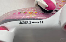 Load image into Gallery viewer, Roller Derby Girls Fun Roll Pink And White Roller Skates Size 11.5C
