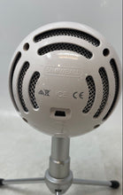 Load image into Gallery viewer, Blue Snowball Ice White Silver-Tone Tripod Stand USB Microphone Untested
