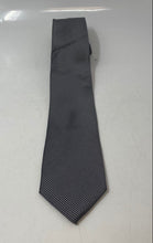 Load image into Gallery viewer, Michael Kors Mens Gray Geometric Keeper Loop Adjustable Formal Pointed Tie
