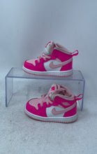 Load image into Gallery viewer, Nike Kids Air Jordan 1 Mid FD8782-116 Pink White Sneaker Shoes Size 5C
