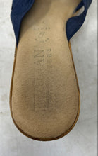 Load image into Gallery viewer, Italian Shoemakers Womens Blue Open Toe Slip-On Wedge Platform Sandals Size 7.5

