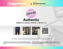 Load image into Gallery viewer, Authentic Roberto Cavalli Mens Blue Straight-Leg Flat Front Dress Pants Size 50
