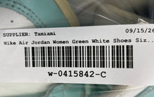 Load image into Gallery viewer, Nike Womens Air Jordan 1 Mid BQ6472-132 Green White Basketball Shoes Size 5.5
