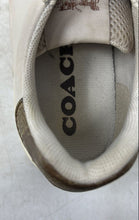 Load image into Gallery viewer, Coach Womens Clip G4966 White Leather Low Top Lace-Up Sneaker Shoes Size 5.5B

