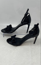 Load image into Gallery viewer, Michael Kors Womens Black Open Toe Stiletto High Ankle Strap Heels Size 9M
