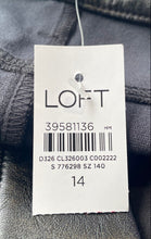 Load image into Gallery viewer, Loft Womens Black Pockets Stretch Wide Leg Trouser Pants Size 14 With Tag
