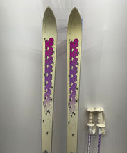 Load image into Gallery viewer, K2 Mens Ivory Salomon Easy Turn Base All-Mountain Snow Skis With Case
