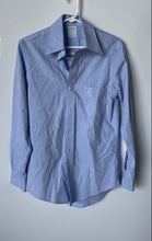 Load image into Gallery viewer, Brooks Brothers Mens Milano Light Blue Cotton Long Sleeve Dress Shirt Sz 14 1/2
