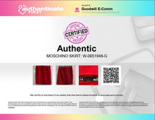 Load image into Gallery viewer, Authentic Moschino Womens Red Flat Front Side Zip Casual Mini Skirt Size 4

