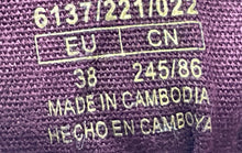 Load image into Gallery viewer, Massimo Dutti Womens Purple Velvet Lace-Up Low Top Sneakers Shoes Size EUR 38
