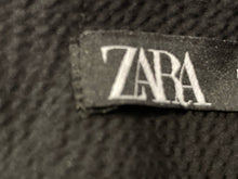 Load image into Gallery viewer, Zara Womens Black Back Zip Draped Wrapped Short Mini Skirt Size Medium
