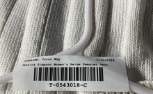 Load image into Gallery viewer, Jessica Simpson Womens Beige Cable-Knit Sleeveless V-Neck Vest Sweater Size L
