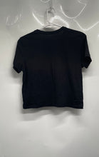 Load image into Gallery viewer, Guess Womens Black Sequin Short Sleeve Crew Neck Pullover T-Shirt Size Medium
