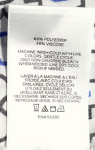 Load image into Gallery viewer, Express Womens White Blue Black Geometric The City Button-Up Shirt Size Small
