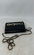 Load image into Gallery viewer, Bebe Womens Fabiola Black Crocodile-Stamped Chain Strap Crossbody Bag With Tags
