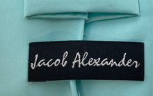 Load image into Gallery viewer, Jacob Alexander Mens Light Blue Aquamarine Adjustable Pointed Tie
