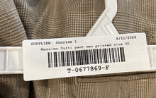 Load image into Gallery viewer, Massimo Dutti Mens Beige Printed Pleated Front Slash Pocket Dress Pants Size 30
