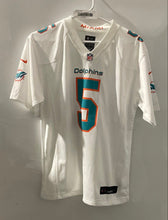 Load image into Gallery viewer, Nike Boys White Miami Dolphins Jalen Ramsey #5 Football-NFL Jersey Size L W/ Tag
