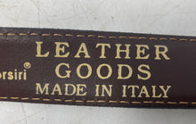 Load image into Gallery viewer, Gian Marco Corsiri Mens Brown Leather Adjustable Buckle Dress Belt 110/125

