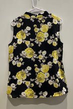Load image into Gallery viewer, Nine West Womens Black Floral V-Neck Sleeveless Pullover Blouse Top Size Medium
