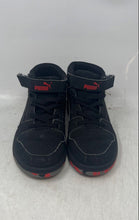 Load image into Gallery viewer, Puma Boys Rebound Layup Black Leather Round Toe Lace-Up Sneaker Shoes Size 1C
