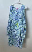 Load image into Gallery viewer, Lilly Pulitzer Womens Multicolor Printed Benicia Cold-Shoulder Tunic Dress Sz L
