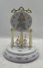 Load image into Gallery viewer, Precious Moments White Pink Hello Lord It's Me Again Porcelain Anniversary Clock
