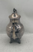 Load image into Gallery viewer, Vintage F.B. Rogers Silver-Tone Ornate Handle Footed Hinged Lid Coffee Teapot
