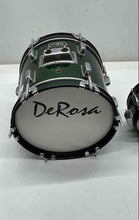 Load image into Gallery viewer, DeRosa Green Percussion Musical Instrument Beginner Junior Drum Set

