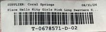 Load image into Gallery viewer, The Children's Place Hello Kitty Girls Pink Long Sleeve Sherpa Jacket Sz L 10/12
