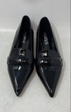 Load image into Gallery viewer, Perisis Womens Black Patent Leather Slip-On Pointed Toe Loafer Shoes Size 7
