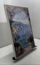 Load image into Gallery viewer, Santorini Sailboat Cityscape Wall Decorative Portrait Framed Art Print
