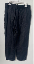 Load image into Gallery viewer, Zara Womens Black Flat Front Pockets Straight Leg Trouser Pants Size Large

