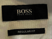 Load image into Gallery viewer, Hugo Boss Mens White Cotton Regular Fit Collared Long Sleeve Dress Shirt Size 15
