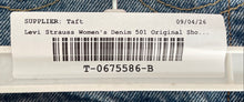 Load image into Gallery viewer, Levi Strauss &amp; Co Womens 501 Blue Denim Medium Wash Original Jean Shorts Sz W27

