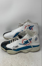 Load image into Gallery viewer, Unbranded Mens White Black Miami Dolphins Lace-Up Sneaker Shoes Size EUR 48
