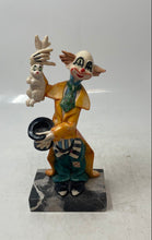 Load image into Gallery viewer, Genuine Carrara Marble Ceramic Rabbit In Hat Magician Circus Clown Figurine
