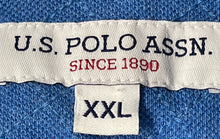 Load image into Gallery viewer, U.S. Polo Assn. Mens Blue Multicolor Colorblock Cotton Polo Shirt Size XXL
