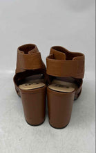 Load image into Gallery viewer, Gianni Bini Womens First Chance Brown Leather Peep Toe Ankle Booties Size 9.5M

