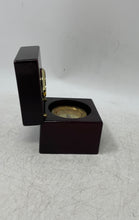Load image into Gallery viewer, Brown Quartz Wood Clock &amp; Compass In Small Box Not Tested
