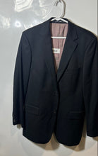 Load image into Gallery viewer, Boss Hugo Boss Mens Black Long Sleeve Notch Lapel Two-Button Blazer Size 38R
